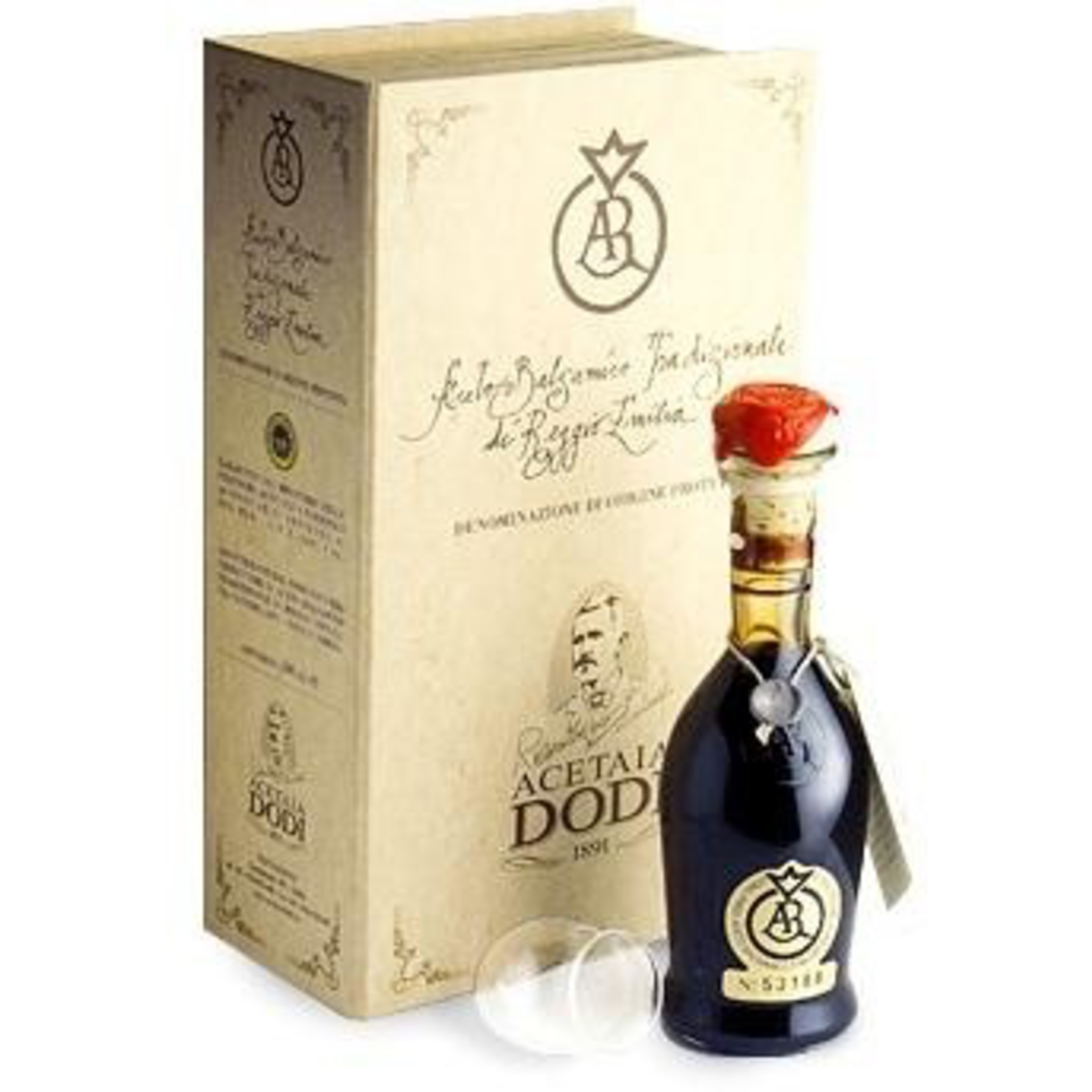 Reggio Emilia, Acetaia Dodi Balsamic Vinegar Of Reggio Emilia, Crimson Seal Aragosta, Aged over 12 Years in Wood, Balsamic Vinegar, Modena, Italy, 100ml