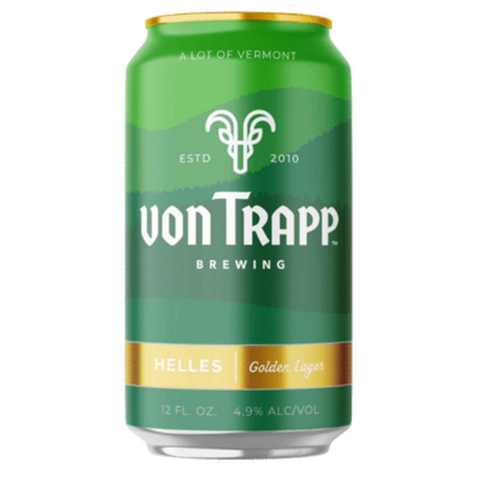 Helles Golden Lager by Von Trapp Brewing, 4.9%, 12 oz