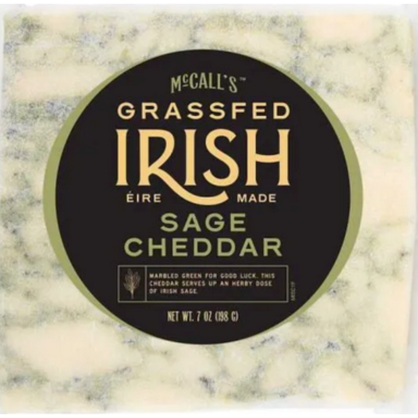 McCall's Grassfed Irish Sage Cheddar Cheese, 7 oz