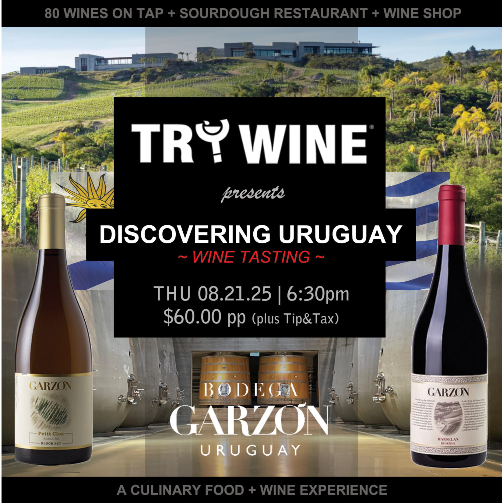 DISCOVERING URUGUAY ~ Wine Tasting 08.21.25 at 6:30pm