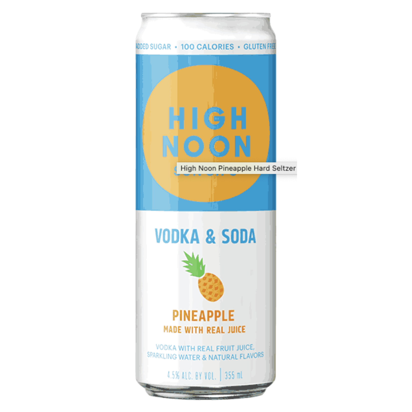 High Noon Vodka Seltzer, PINEAPPLE (355ml)