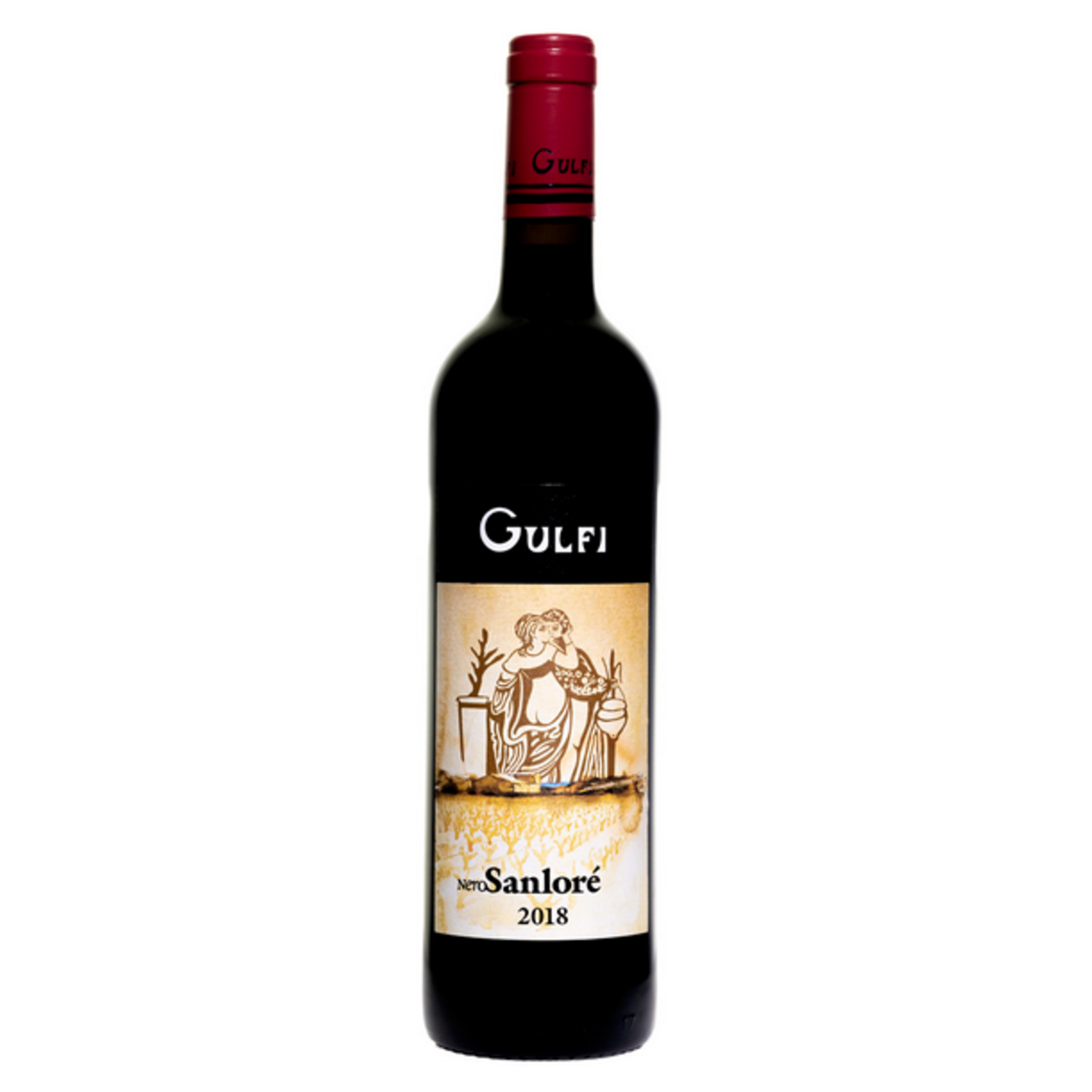 2018, GULFI Nero Sanlore, Nero D'Avola (Calabrese), Avola, Sicily, Italy, 14% Alc, CT