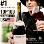 2023, Raen, Royal St. Robert, Pinot Noir, Sonoma Coast, Sonoma County, California, 13% Alc, CTnr TW94, Suckling #1 Top 100 US Wines 2025