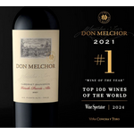 2021, Don Melchor Concha y Toro, Cabernet Sauvignon, Puente Alto, Maipo Valley, Chile, 14.5%  Alc, CTnr JS99 WS #1 Top 100 Wine of the Year 2024
