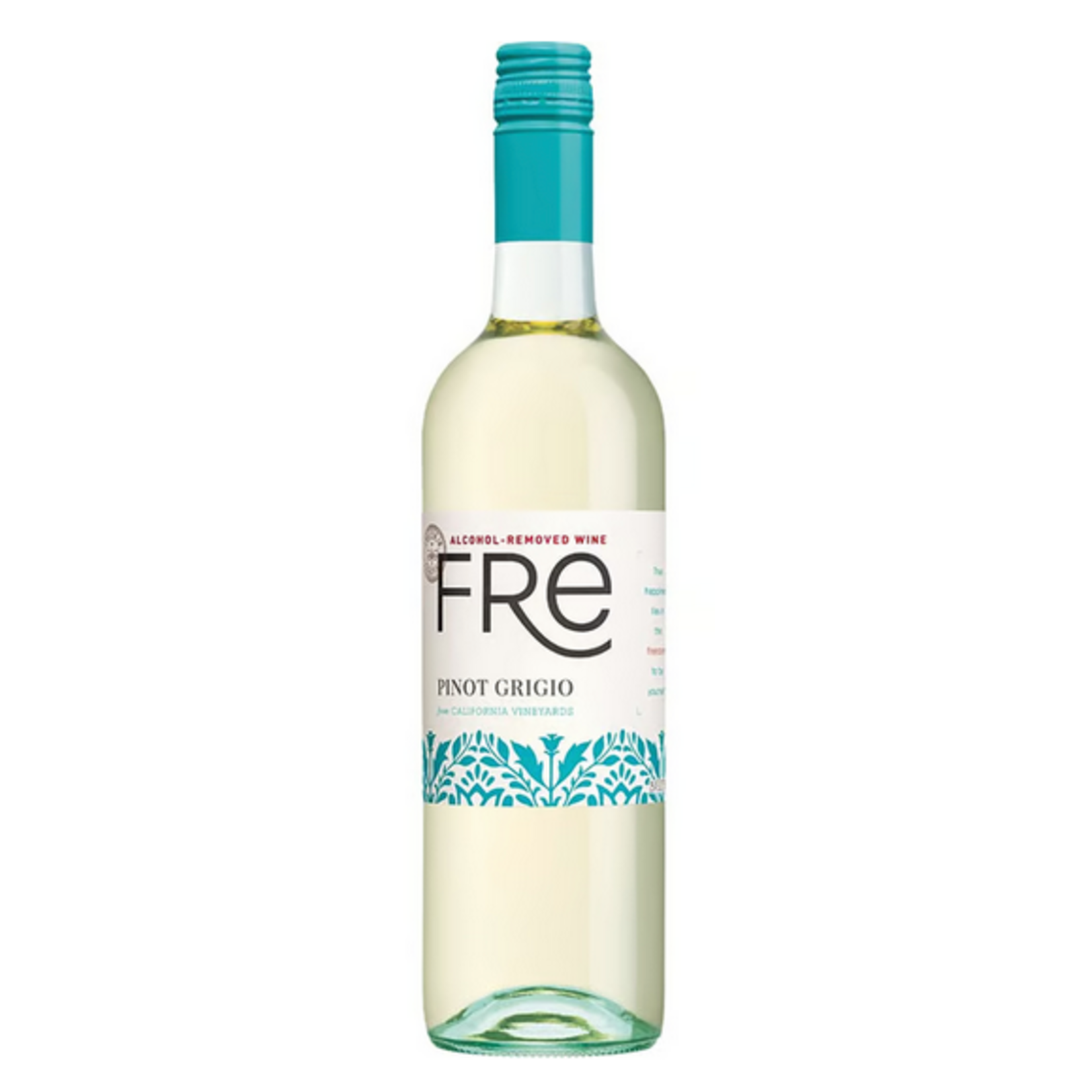 NV, FRE Alcohol Removed Pinot Grigio, Pinot Grigio, Multi AVA, Multi AVA, California, ZERO % Alc, CTnr
