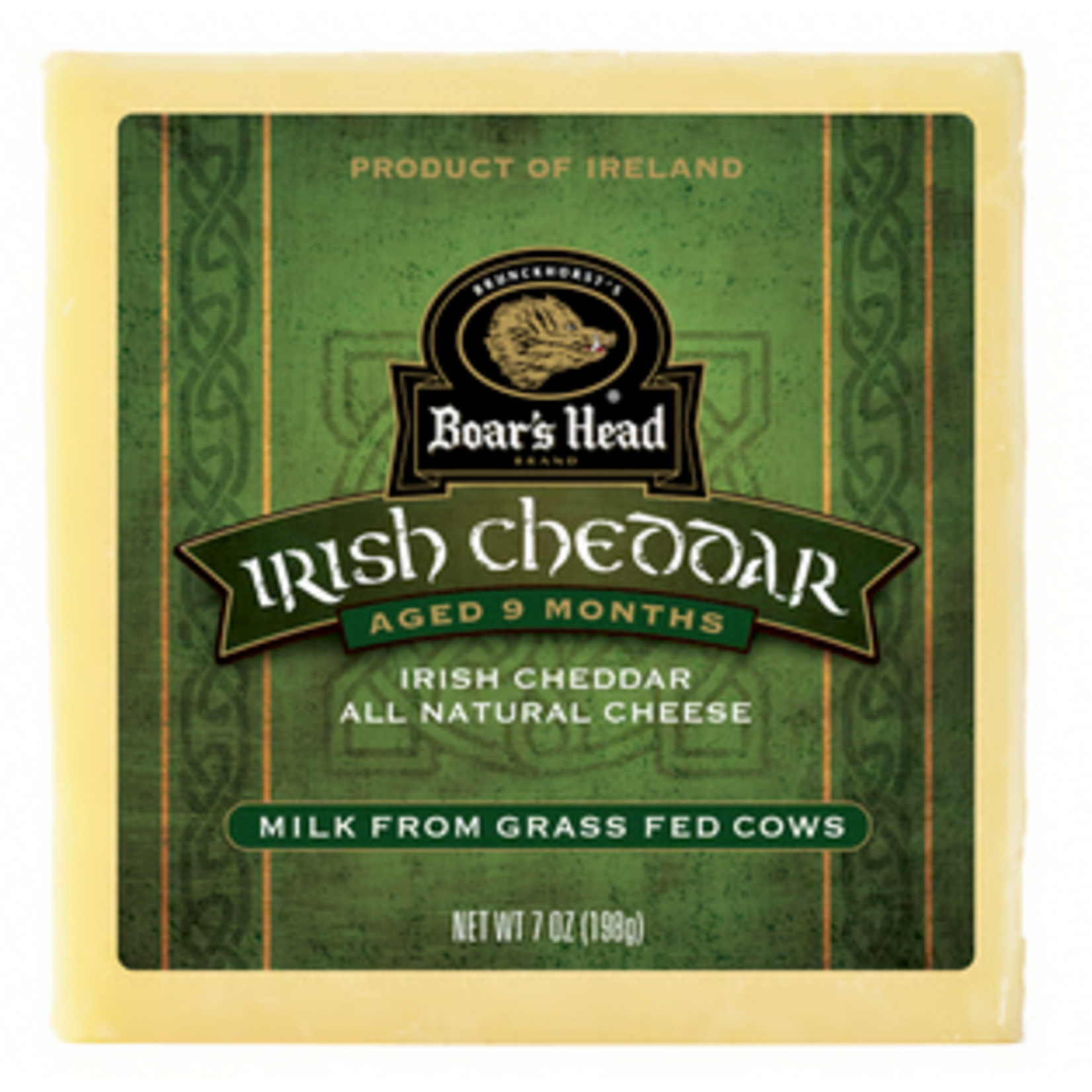 Boars Head Irish Cheddar Aged 9 Months, Ireland, 7 oz