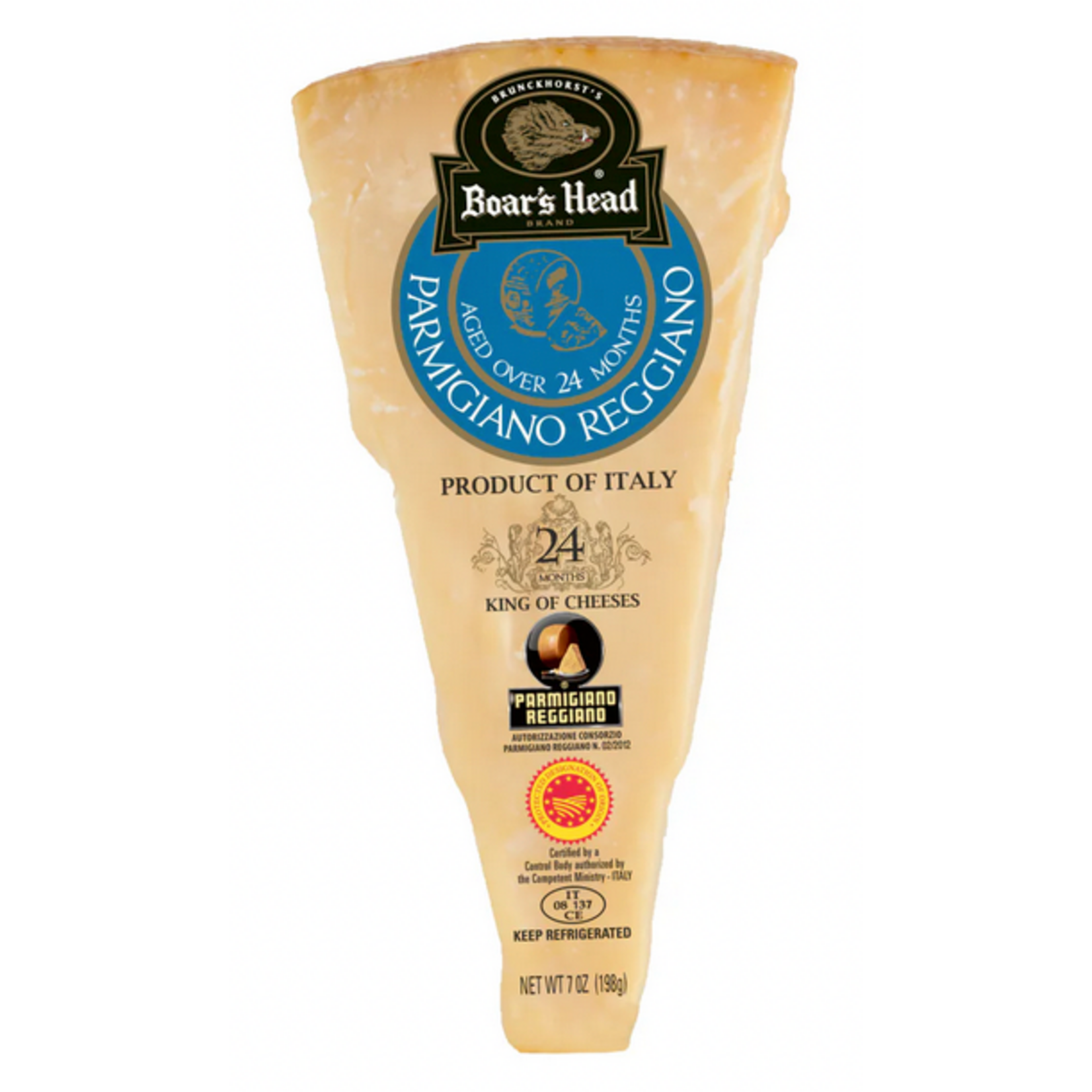 Boars Head Parmigiano Reggiano Cheese Aged 24 Months, 7 oz