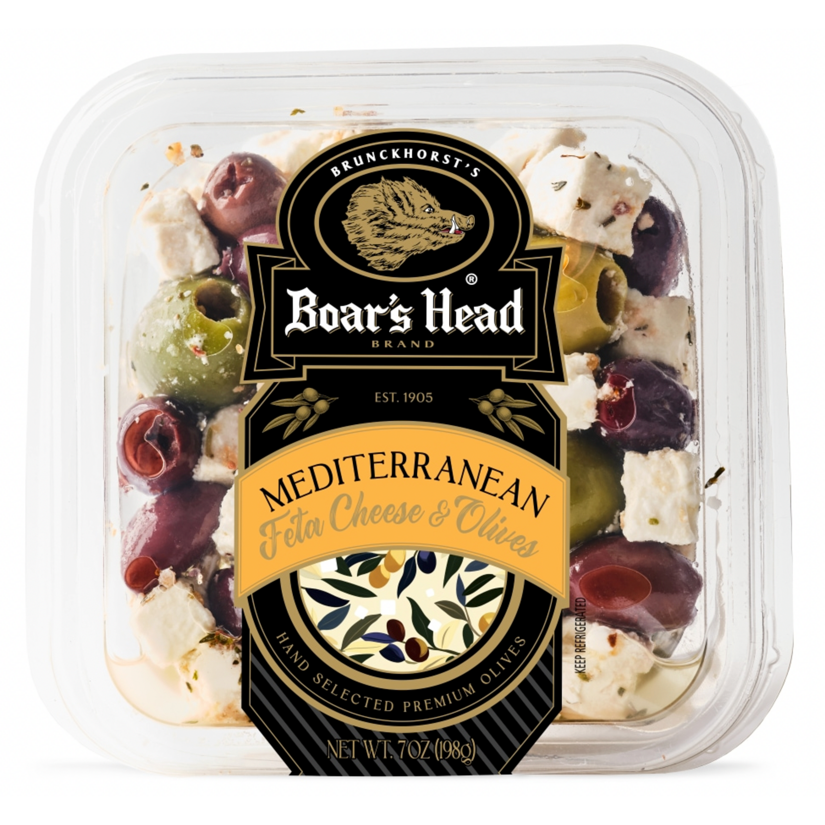Boars Head Mediterranean Feta Cheese and Olives, 7 oz