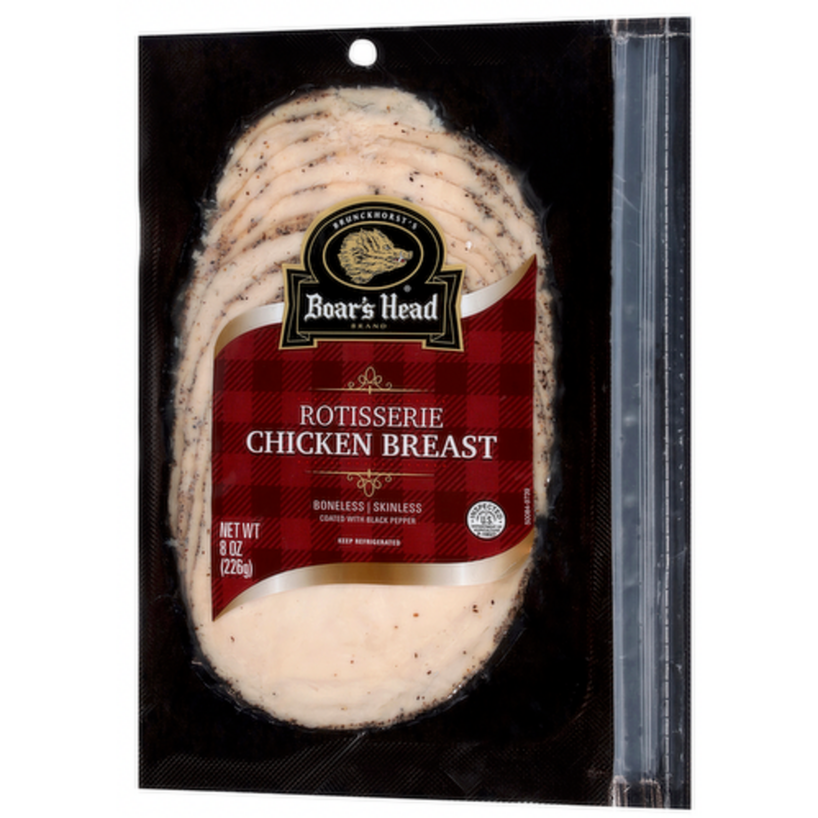 Boars Head Rotisserie Chicken Breast with Black Pepper, 8 oz