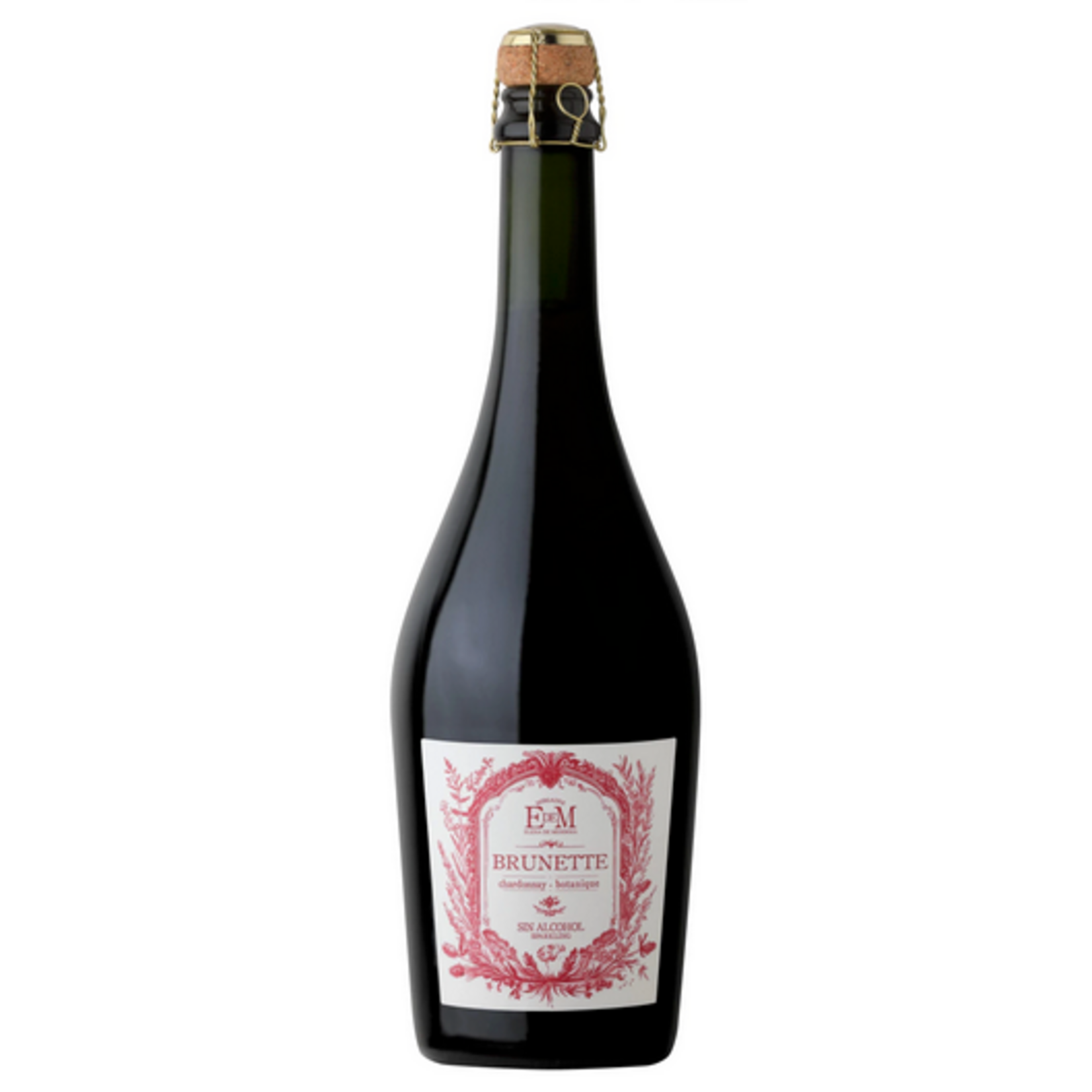 NV, Domaine E De M (Elena De Mendoza) BRUNETTE (NA) Non Alcoholic by Laura Catena, Sparkling Chardonnay w/Botanicals and Bitters (like Vermouth), La Mancha, Spain, 0% Alc, CTnr