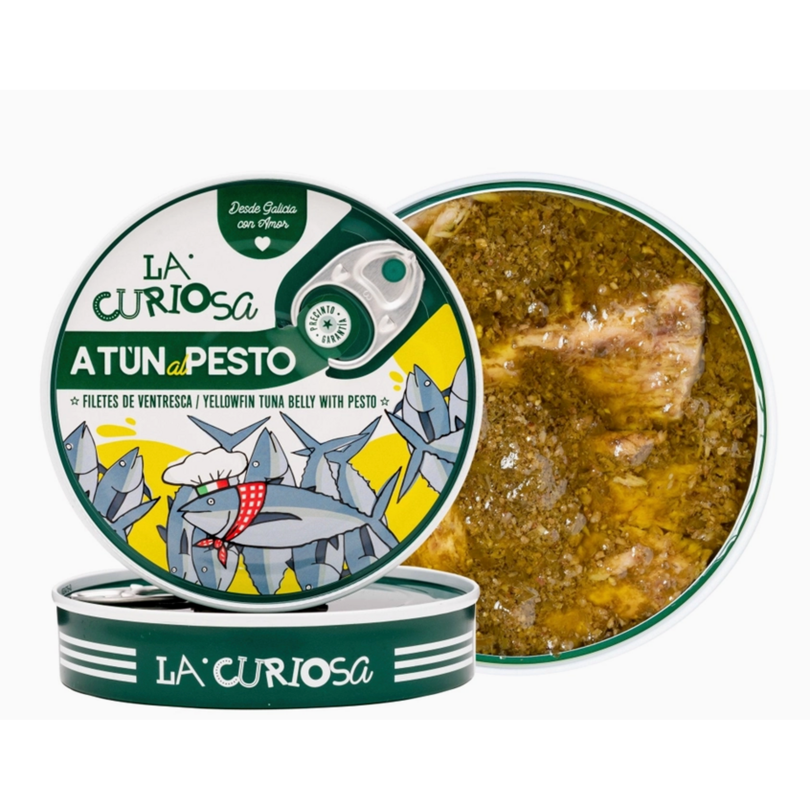 La Curiosa, Yellowfin Tuna Belly in Pesto Sauce, 4.2oz
