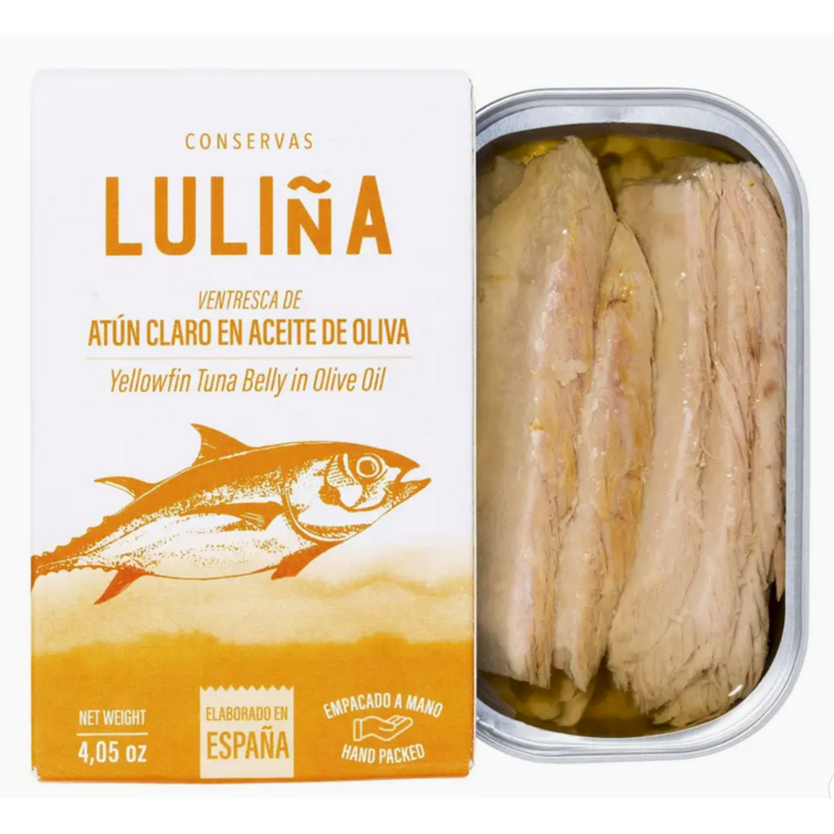 Luliña, Yellowfin Tuna Belly in Olive Oil, 4oz