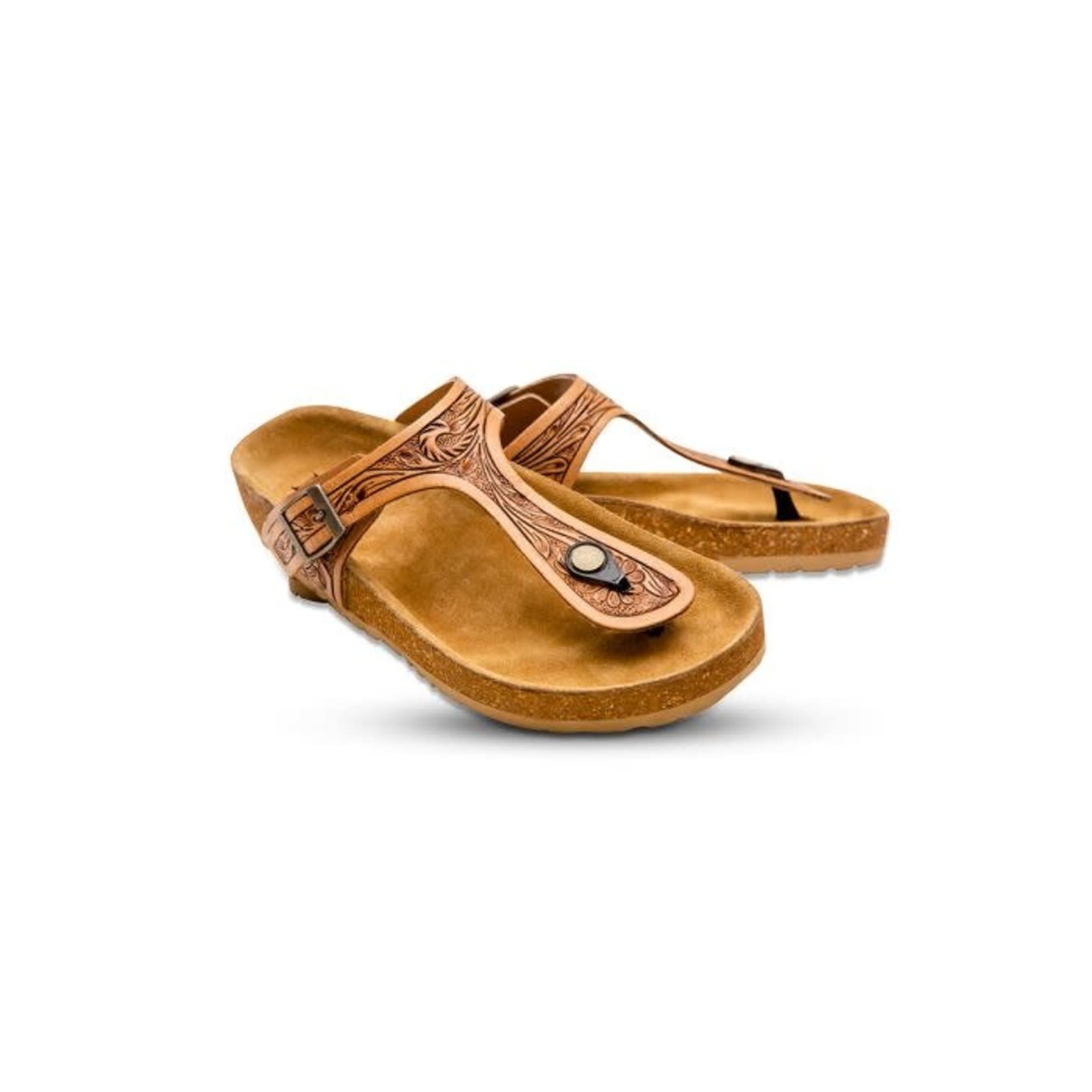 Custom Tooled Leather Birkenstock Sandals - Send in Your Shoes