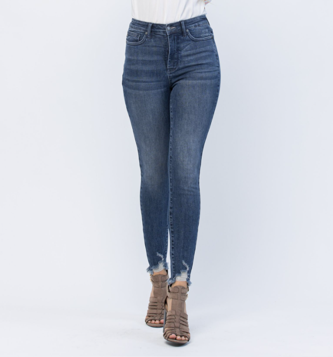 Hi Rise Skinny Tummy Control Judy Blue - Vera Creative Boutique