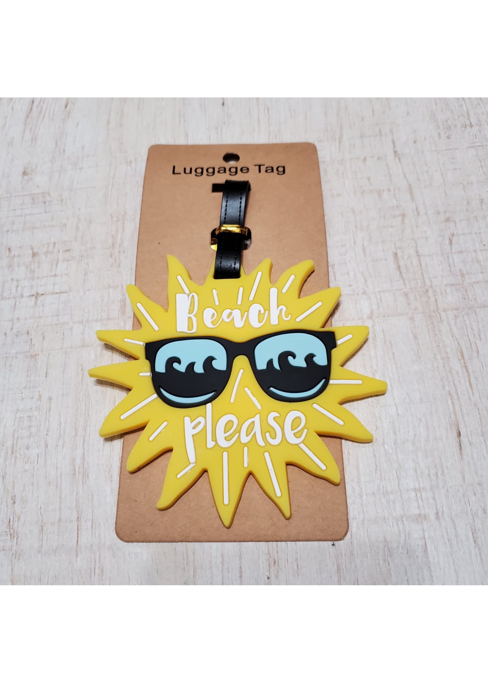 "Beach Please" Luggage Tag