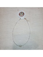 Clear Bead Choker Necklace