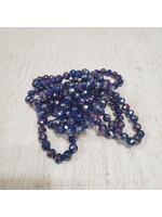 Indigo Long Beaded Necklace