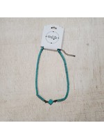 Turquoise and Navajo Pearl Necklace with Turquoise Diamond Accent