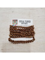 Bronze Bead Bracelet Stack