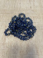 Royal Blue Long Beaded Necklace