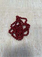 Red Mini Bead 30 inch Necklace