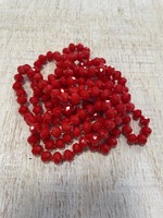 Red Long Beaded Necklace