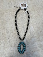 Oval Turquoise Navajo Necklace