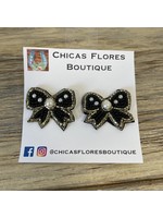 Black Bow Studs