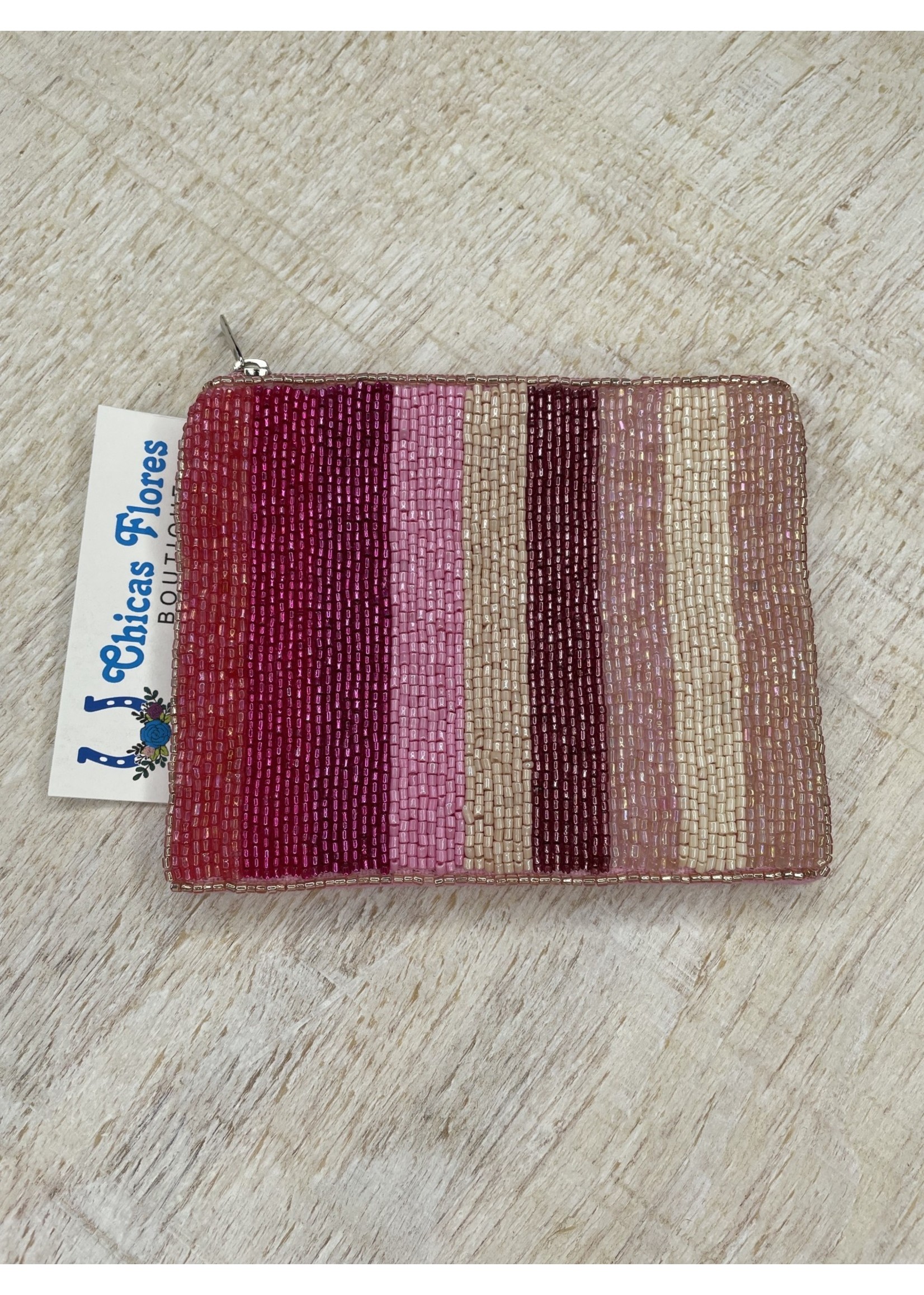 Pink Stripes Pouch