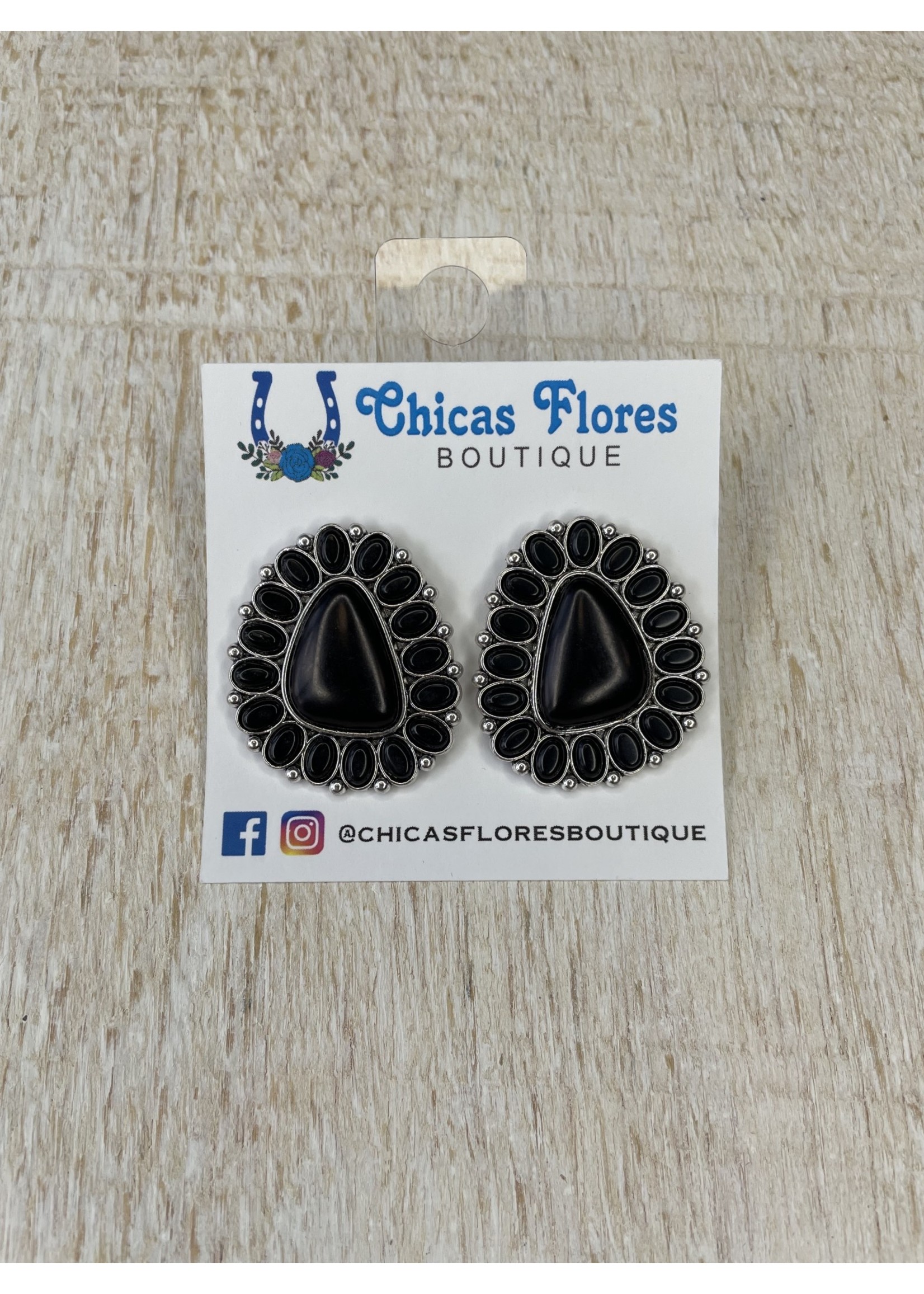 Black Stone Studs