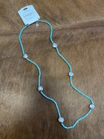 Turquoise Tube and Santa Fe Bead Necklace