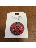 Red Cluster Pin