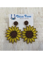 Sunflower Post Earrings