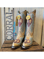 Ladies Sand Heart & Wings Boots