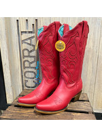 Ladies Red Embroidery Boots