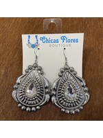 Silver Western Earrings