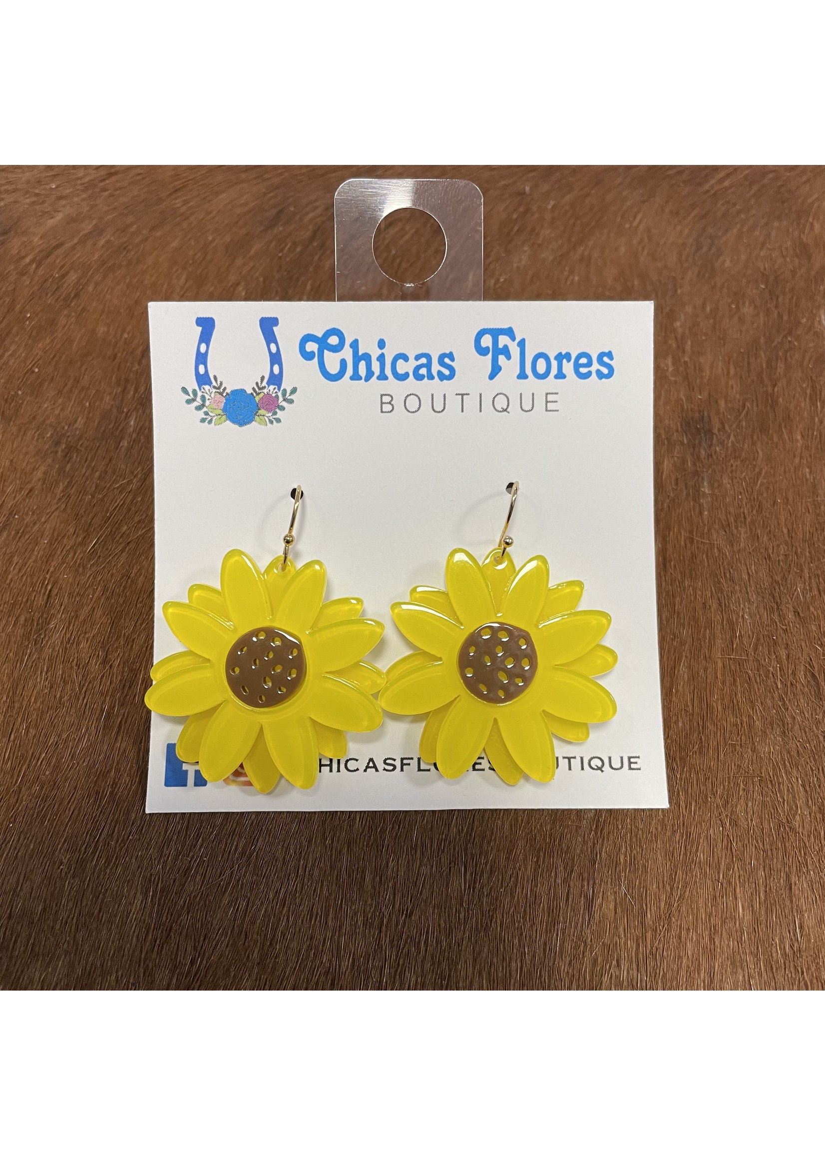 Double Sunflower Earrings