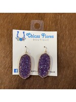 Iridescent Violet Earrings