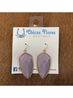 Lavender Petal Earrings