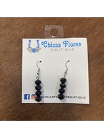 Black Beads Earrings