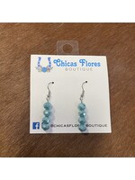 Teal Bead Earrings