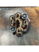 Leopard Cactus Scarf Slide