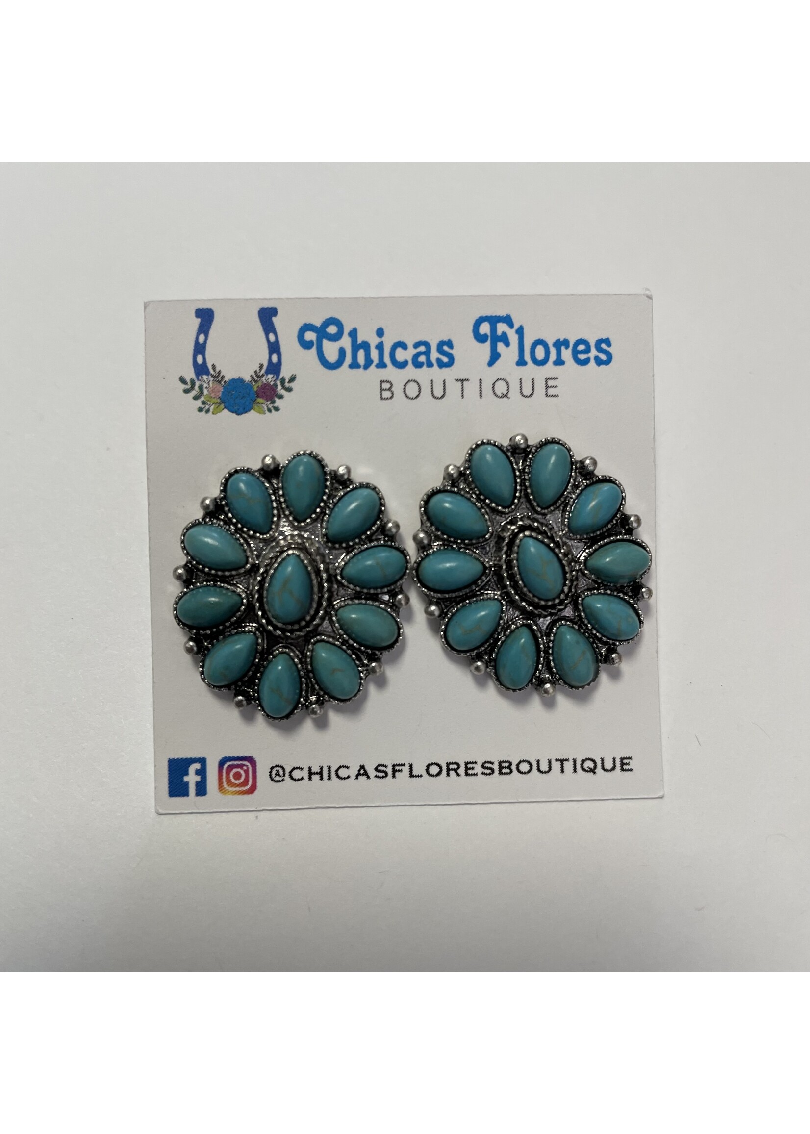 Concho Turquoise Studs