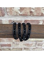 Katie Soleil All Black Wrap Bracelet