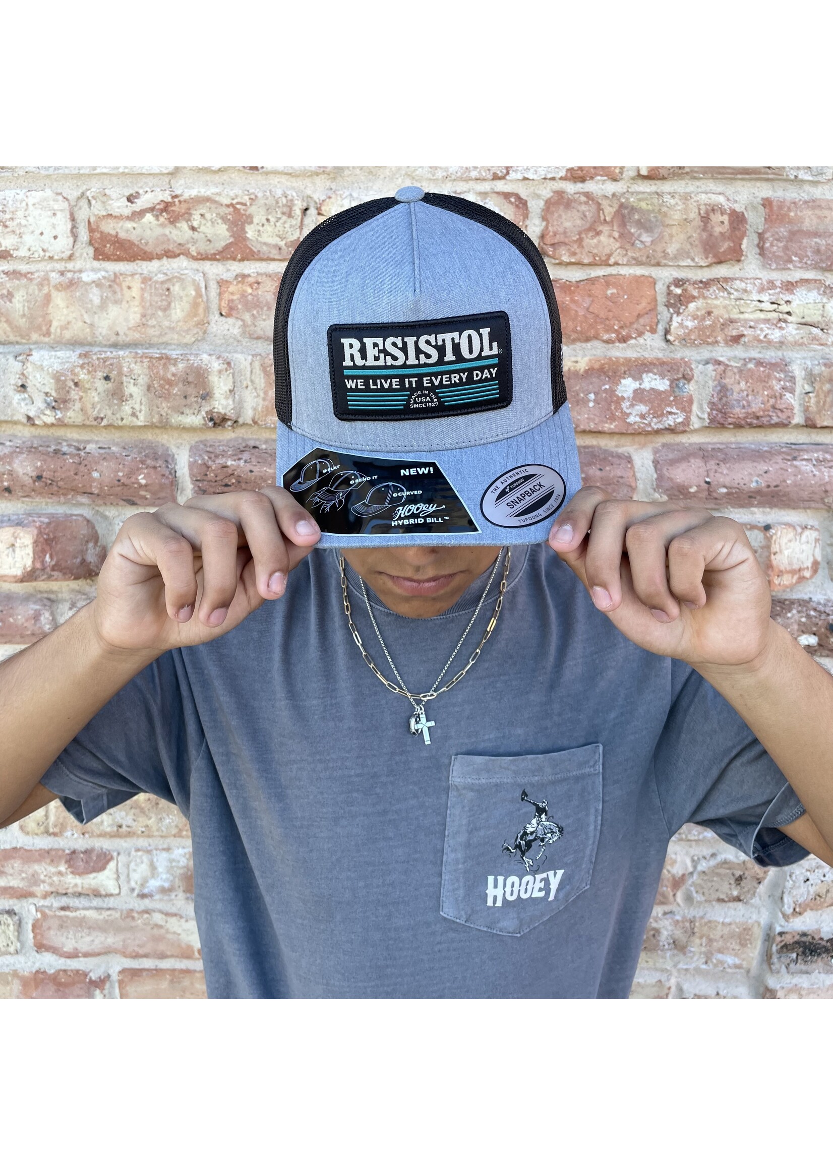 Hooey Resistol Grey/Black Hat