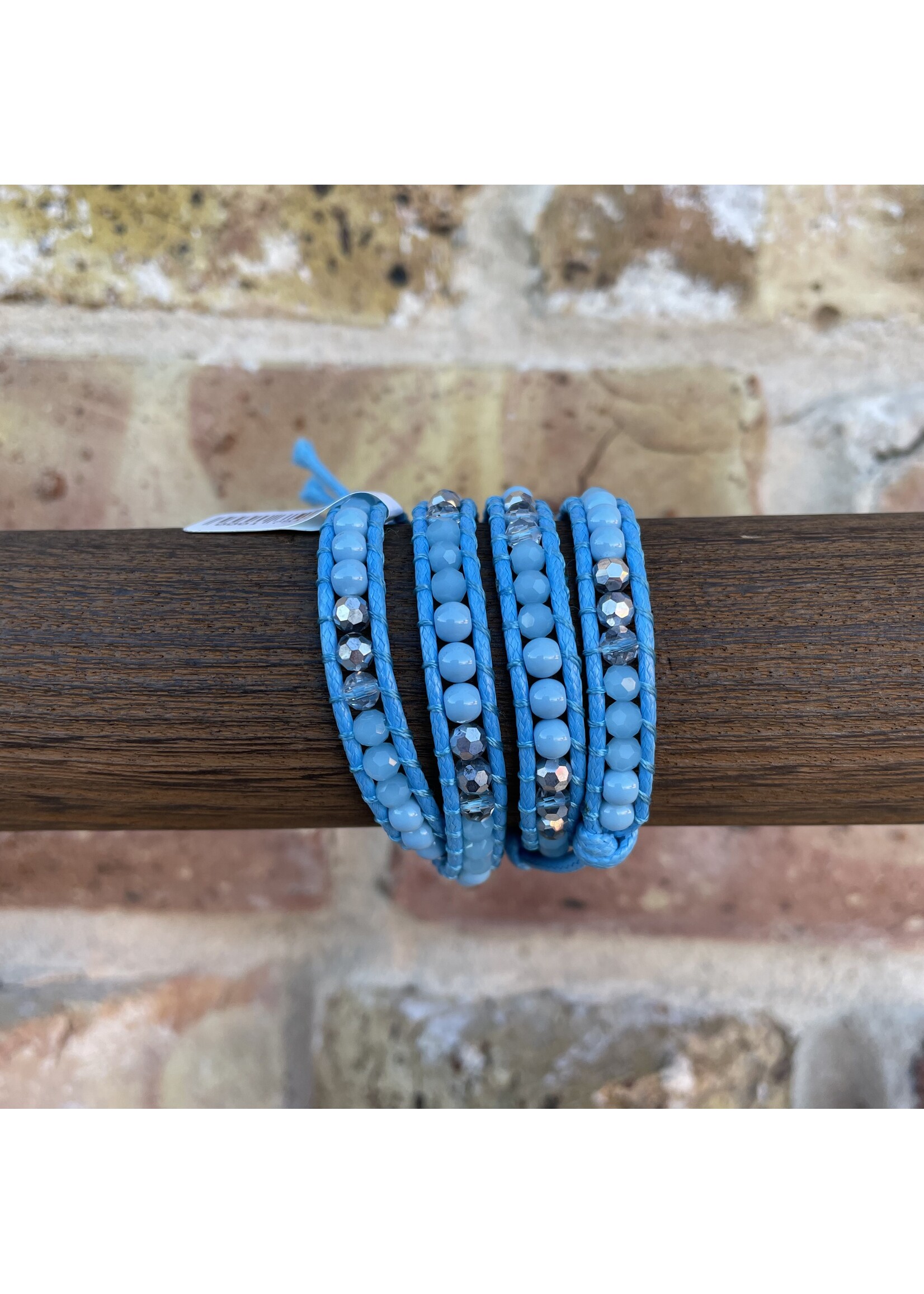 Katie Soleil Turquoise/Silver Wrap Bracelet