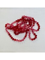 Pink/Red Long Beaded Necklace
