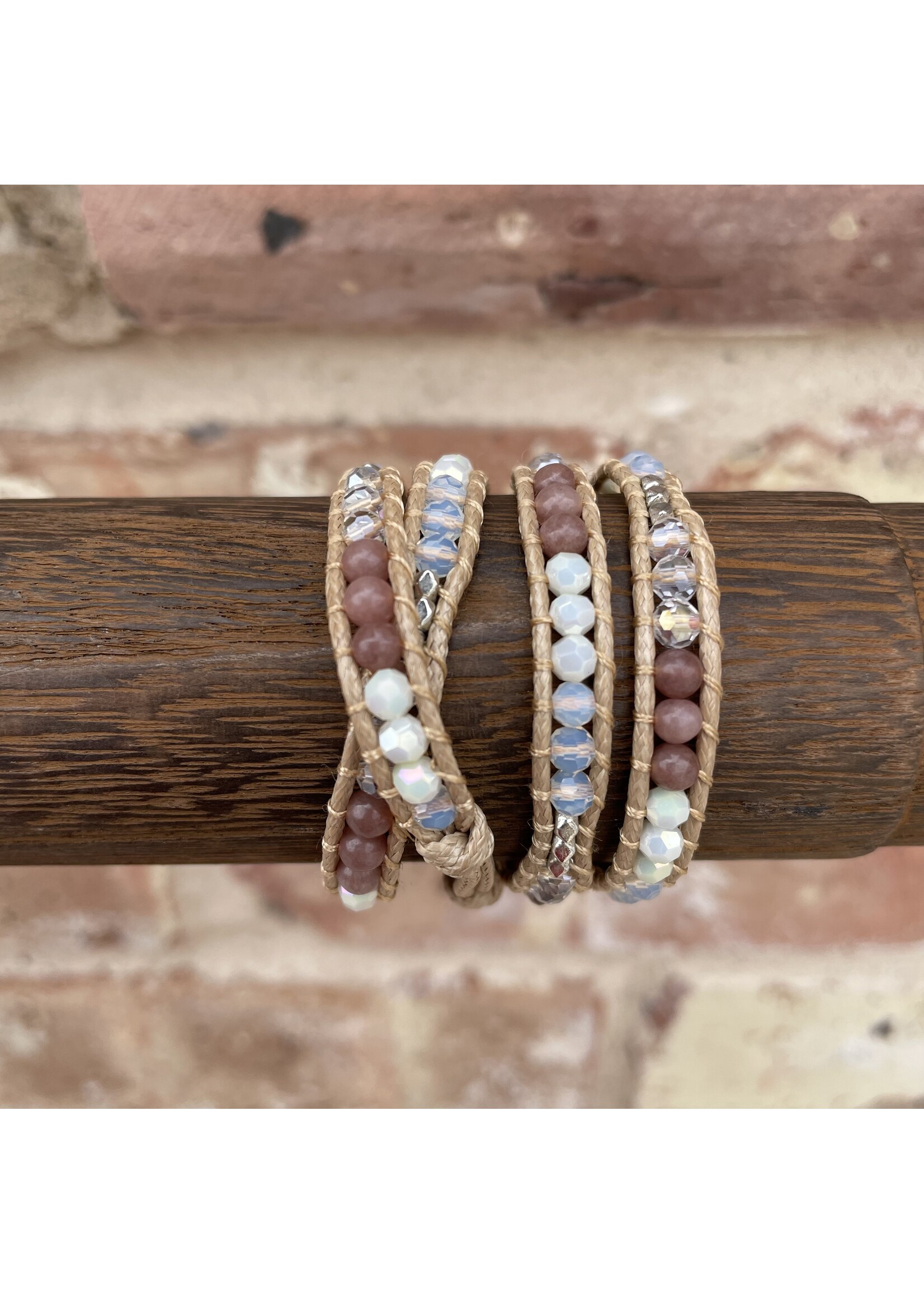 Katie Soleil Mocha/Ivory Wrap Bracelet