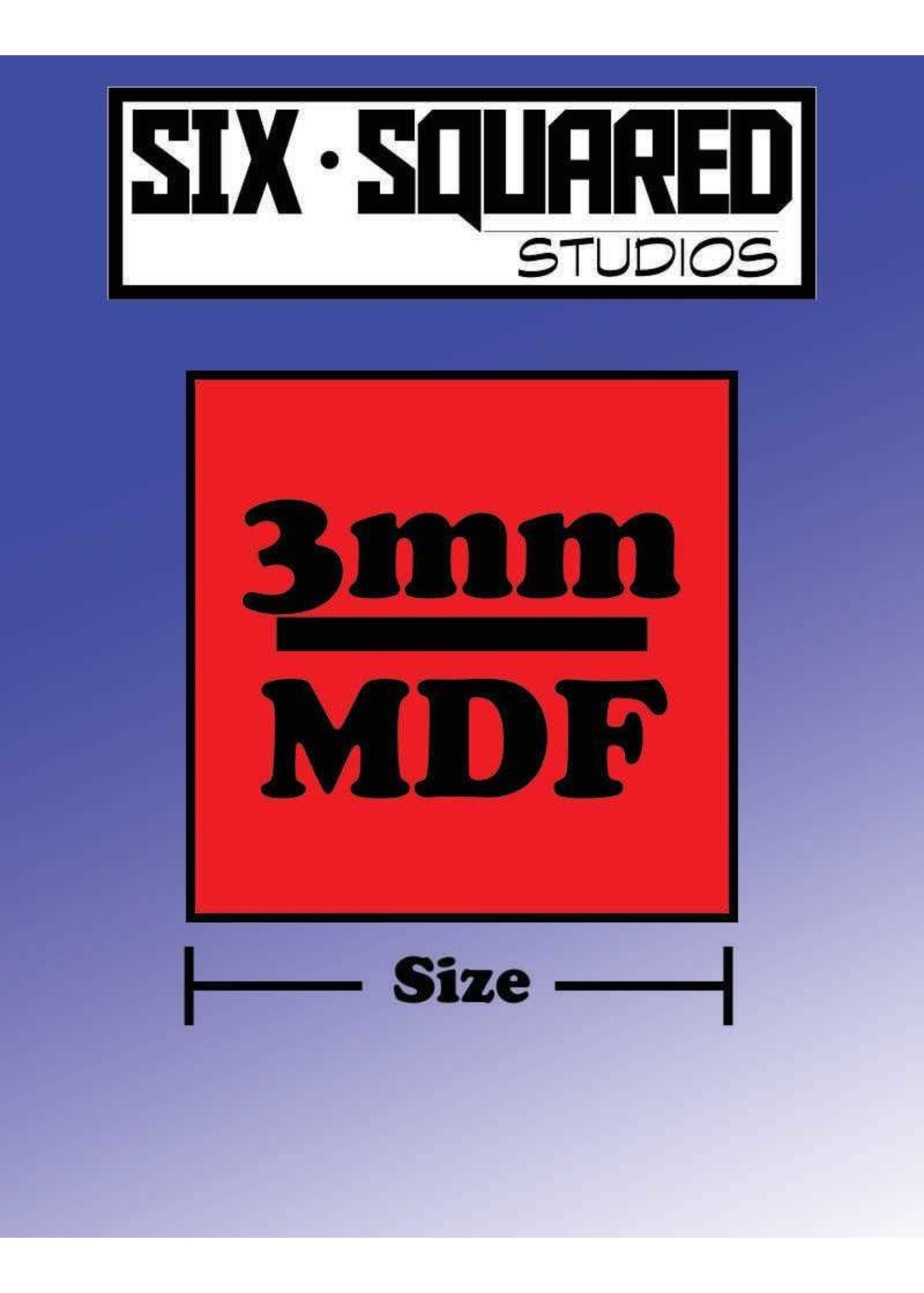 6 Squared Studios 70mm MDF square bases