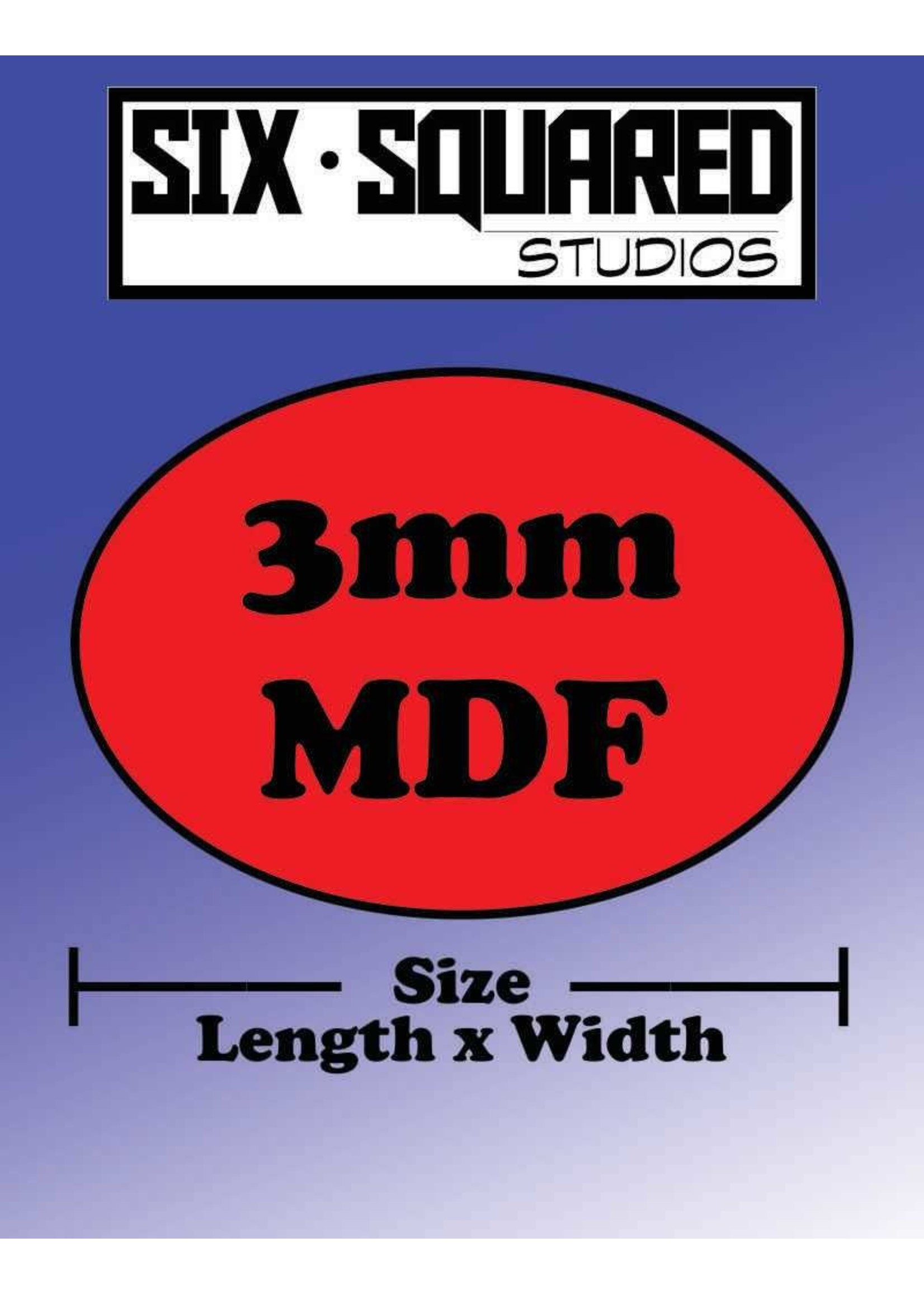 6 Squared Studios 70mm x 105mm MDF oval bases